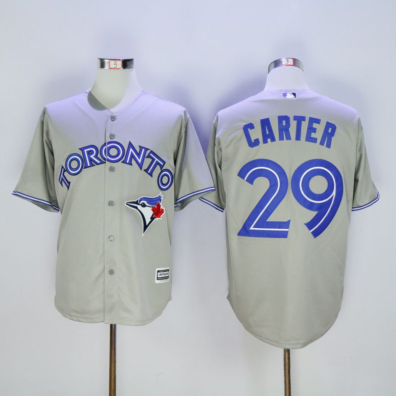 Men Toronto Blue Jays #29 Carter Grey Trowback MLB Jerseys